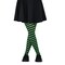 Black and Green Tights - Striped Nylon Stretch Pantyhose Stocking Accessories for Every Day Attire and Costumes for Teens and Children